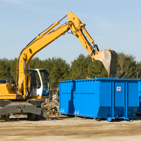 can i choose the location where the residential dumpster will be placed in Whitsett North Carolina